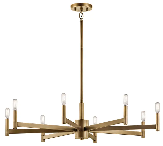 kichler-erzo-43857nbr-8-light-chandelier-natural-brass-candle-style-9-25 image 1