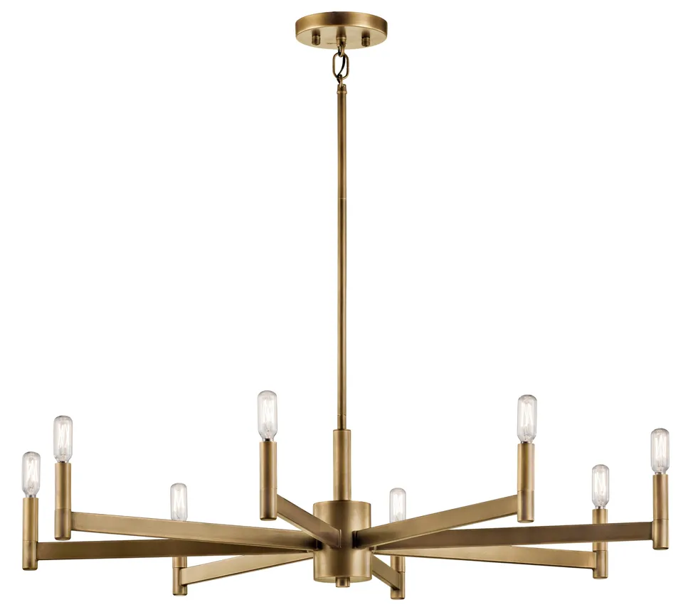 kichler-erzo-43857nbr-8-light-chandelier-natural-brass-candle-style-9-25 image 1