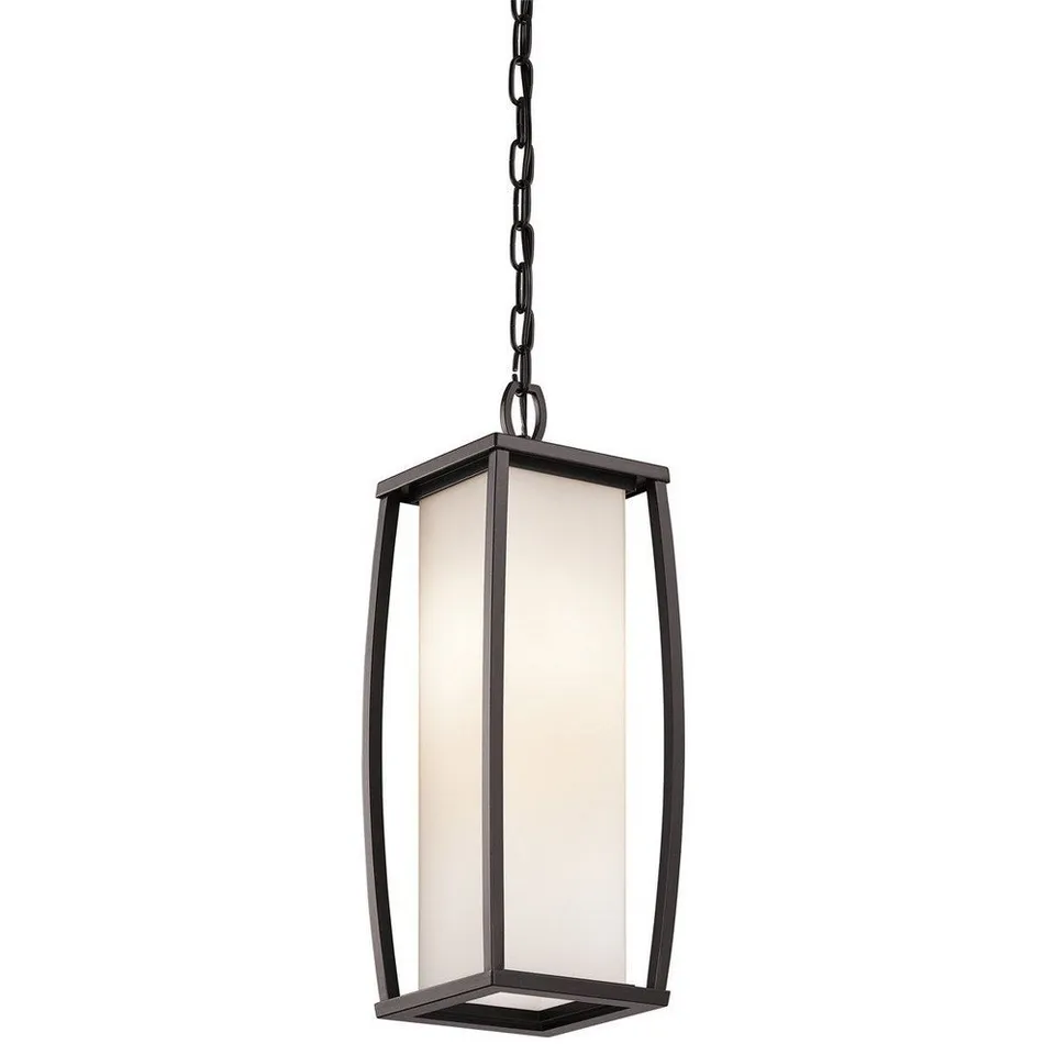 kichler-bowen-49341az-outdoor-pendant-2-light-architectural-bronze image 1
