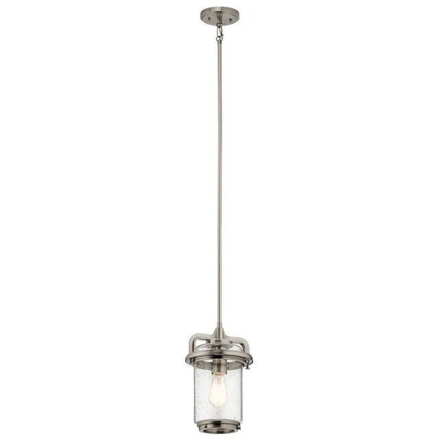 kichler-andover-collection-44210clp-one-light-mini-pendant-classic-pewter image 1