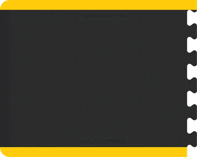 wellnessmats-connect-end-modular-mat-32-x-39-black-w-yellow-safety-edges image 1