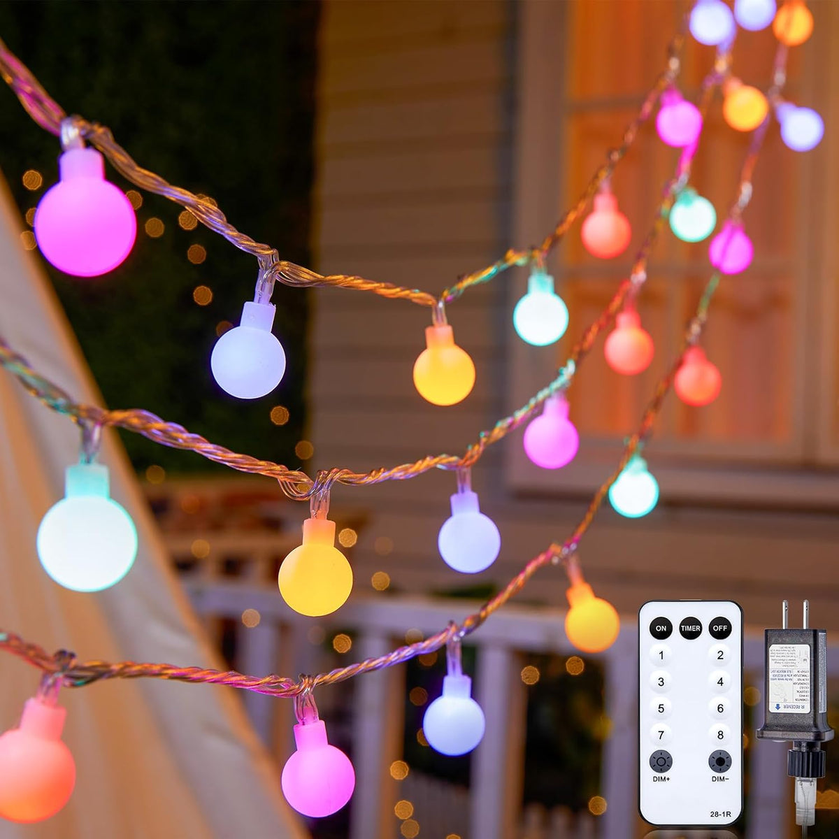 brightown-33ft-100-led-plug-in-mini-globe-fairy-string-lights-8-modes-pastel-mul image 1