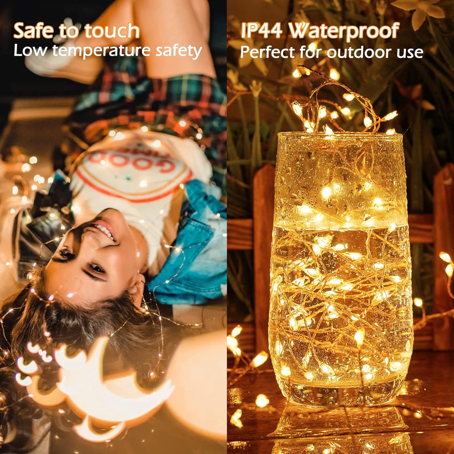 brightown-10ft-200led-firecracker-cluster-string-lights-copper-wire-8-modes-warm image 4