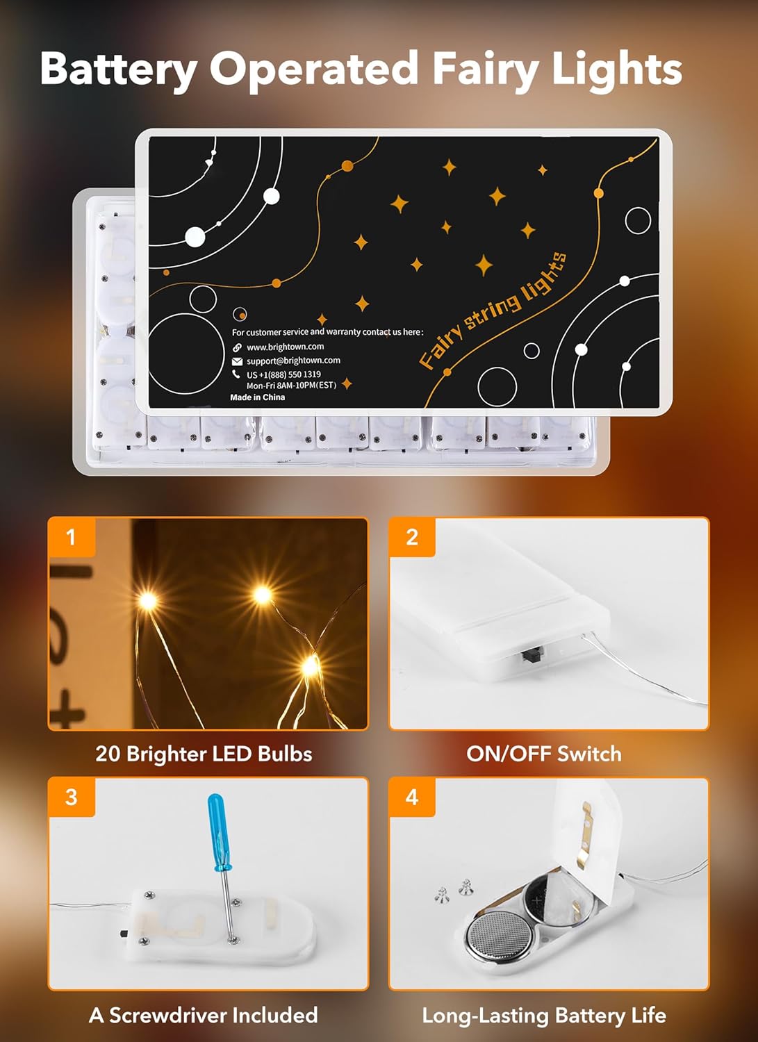 brightown-12-pack-7ft-20-led-battery-operated-silver-wire-firefly-starry-moon-li image 3