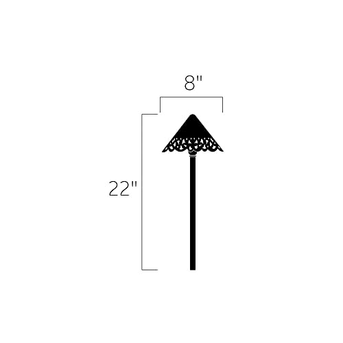 kichler-led-landscape-path-light-with-hammered-shade-tannery-bronze-15871tzt image 6