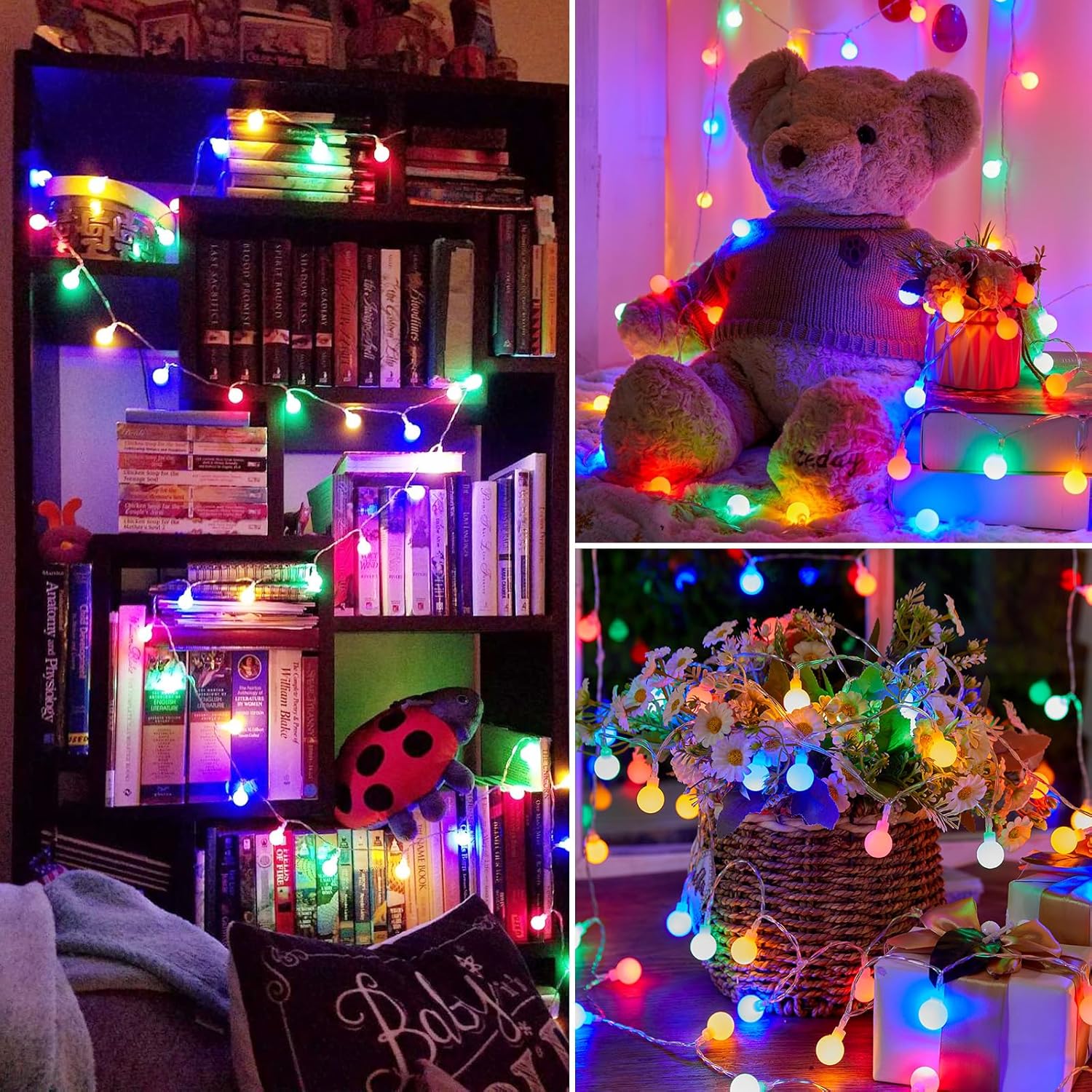 brightown-33ft-100-led-plug-in-mini-globe-fairy-string-lights-8-modes-pastel-mul image 3