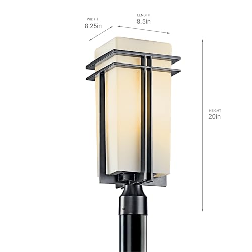 kichler-tremillo-outdoor-post-light-black-arts-crafts-style-lamp-post-light-with image 6
