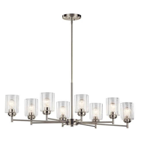 kichler-winslow-8-light-oval-chandelier-brushed-nickel-clear-seeded-glass-44035n image 5