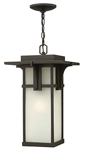 hinkley-manhattan-one-light-large-outdoor-hanging-lantern-oil-rubbed-bronze-etch image 8