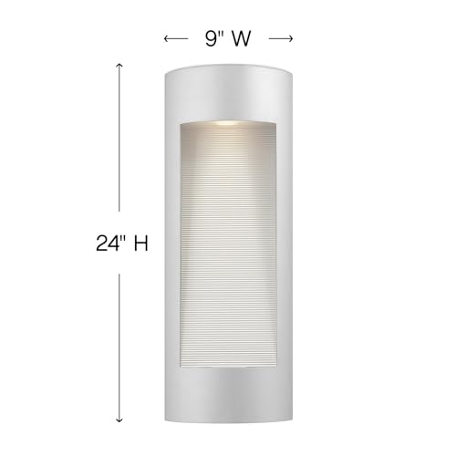 hinkley-1664tt-led-luna-two-light-outdoor-wall-mount-titanium-finish image 8