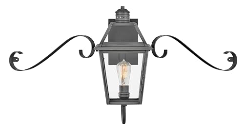 hinkley-nouvelle-one-light-outdoor-small-wall-lantern-with-scroll-blackened-bras image 7