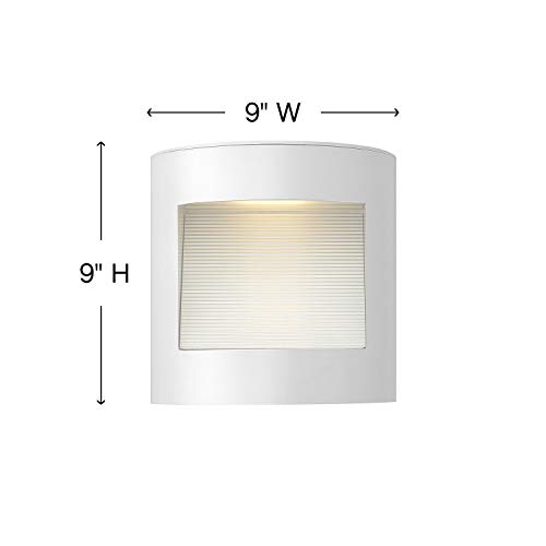 hinkley-luna-collection-9-15w-integrated-led-outdoor-wall-mount-titanium image 4