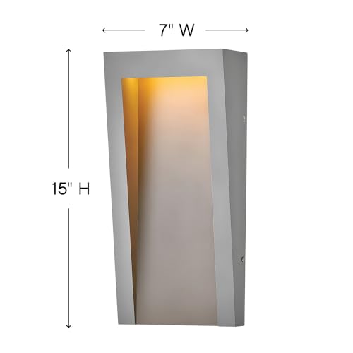 hinkley-taper-collection-15-1-light-integrated-led-outdoor-wall-mount-textured-g image 7