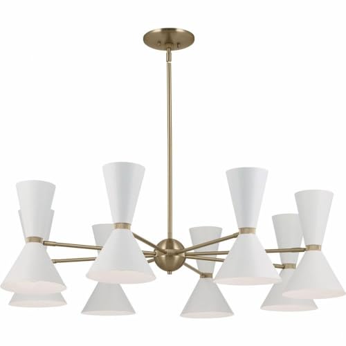 kichler-phix-48-75-16-light-chandelier-in-champagne-bronze-with-white-shades image 6
