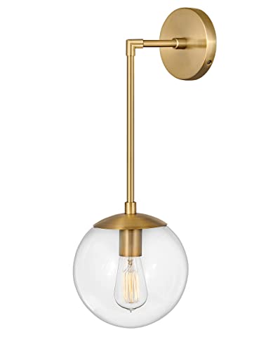 hinkley-warby-large-single-light-sconce-adjustable-stem-heritage-brass image 5