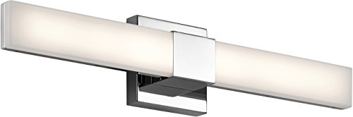 kichler-elan-neltev-24-led-wall-sconce-chrome-white-acrylic-downlight image 2