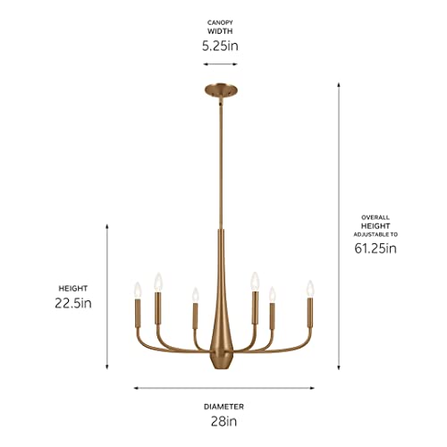 kichler-deela-6-light-chandelier-in-champagne-bronze-52525cpz image 8