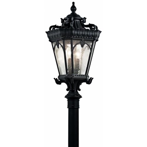 kichler-tournai-outdoor-post-light-textured-black-4-light-model-9559bkt-victoria image 6