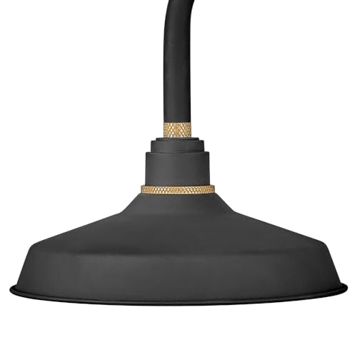 hinkley-foundry-classic-medium-straight-arm-barn-light-textured-black-with-brass image 8