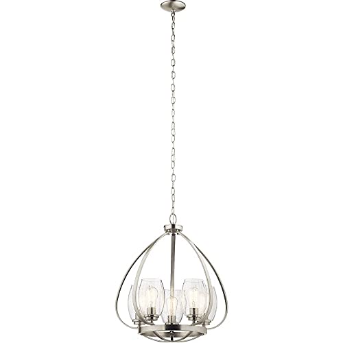 kichler-tuscany-24-5-light-chandelier-with-clear-seeded-glass-in-brushed-nickel- image 3