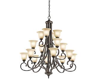 kichler-monroe-48-16-light-3-tier-chandelier-olde-bronze-finish-with-light-umber image 6