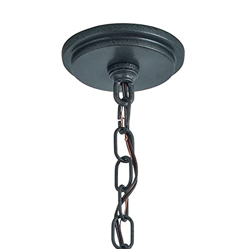kichler-evan-6-light-chandelier-in-distressed-antique-gray-wood-with-anvil-iron- image 8