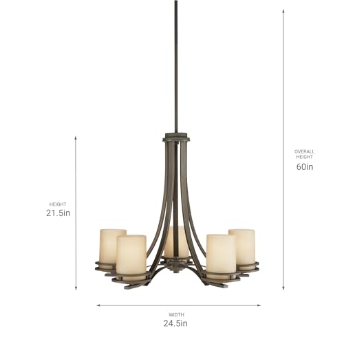 kichler-hendrik-5-light-chandelier-olde-bronze-traditional-chandelier-with-light image 5
