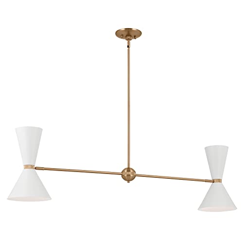 kichler-phix-52569cpzwh-mid-century-4-light-linear-chandelier-in-champagne-bronz image 7