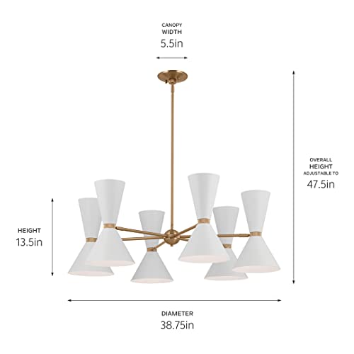 kichler-phix-12-light-chandelier-champagne-bronze-with-white-shades-38-75-diamet image 8