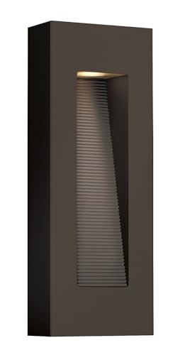 hinkley-luna-medium-wall-mount-outdoor-lantern-integrated-led-rectangle-bronze image 8