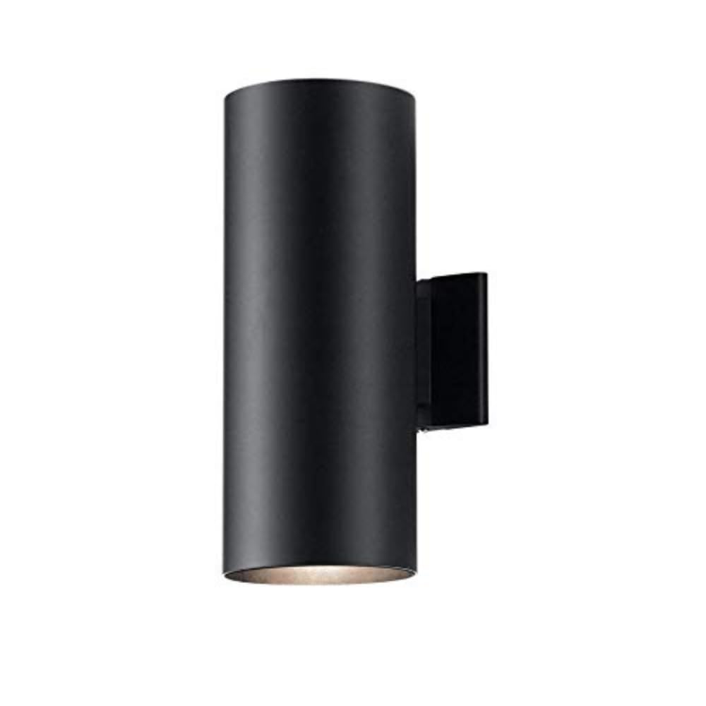 kichler-cylinders-15-2-light-outdoor-wall-sconce-in-black-9246bk image 1