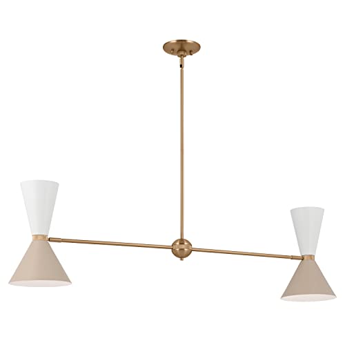 kichler-phix-4-light-linear-chandelier-champagne-bronze-mid-century-linear-chand image 7