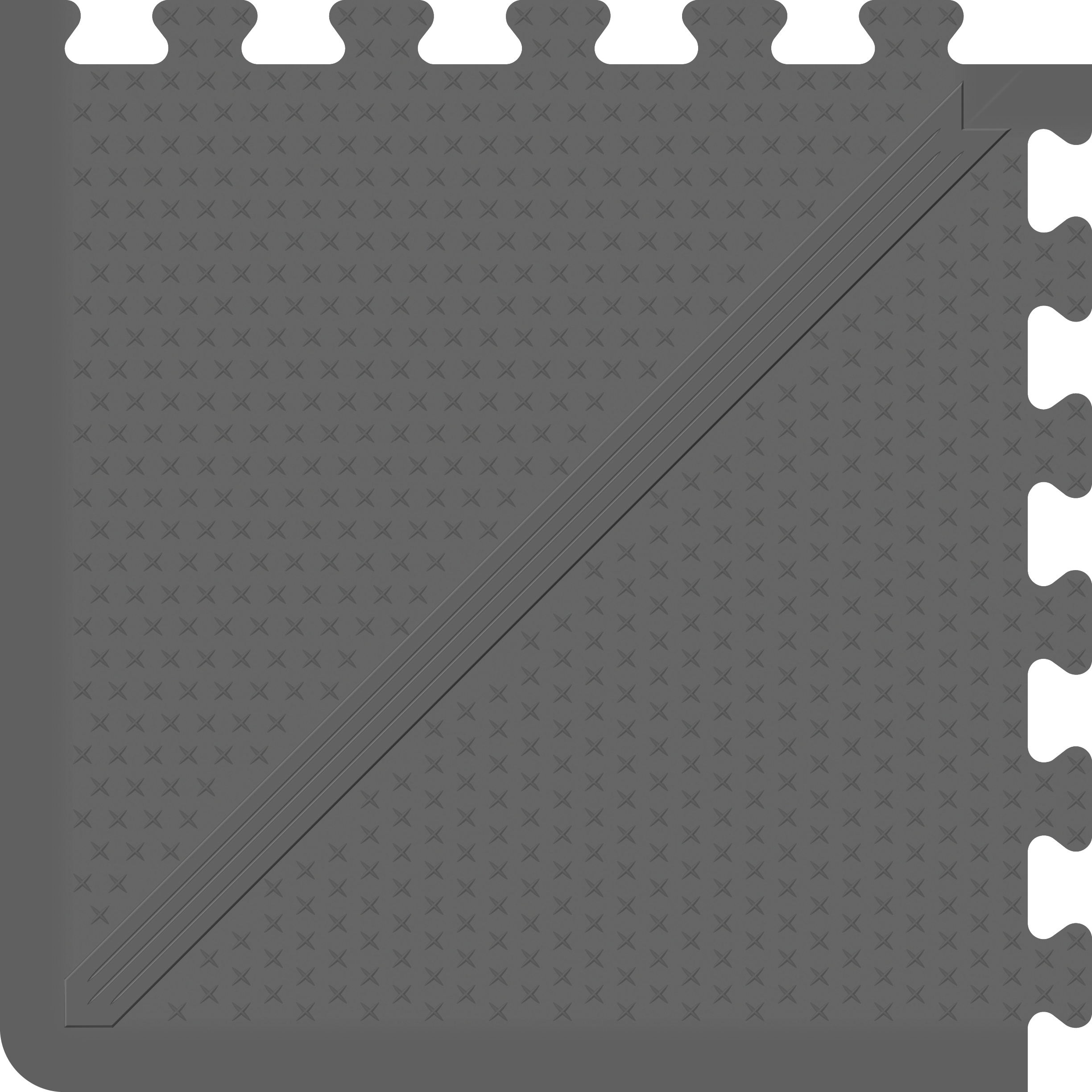 wellnessmats-connect-corner-34-x-34-gray image 1