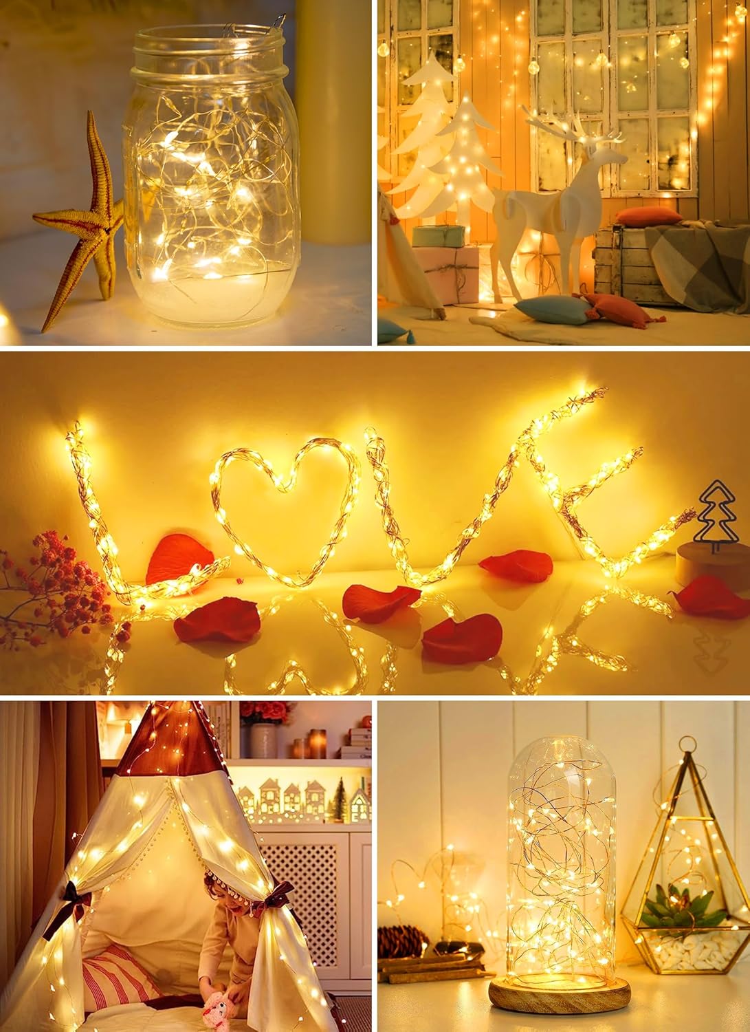 brightown-12-pack-7ft-20-led-battery-operated-silver-wire-firefly-starry-moon-li image 5