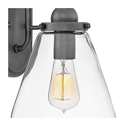 hinkley-finley-1-light-outdoor-wall-sconce-aged-zinc-clear-glass-2514dz image 4