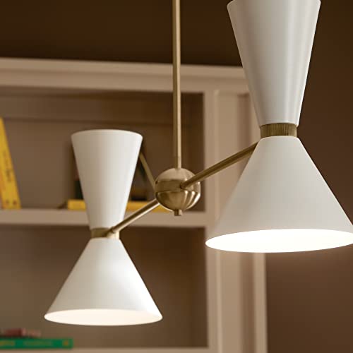 kichler-phix-52569cpzwh-mid-century-4-light-linear-chandelier-in-champagne-bronz image 5