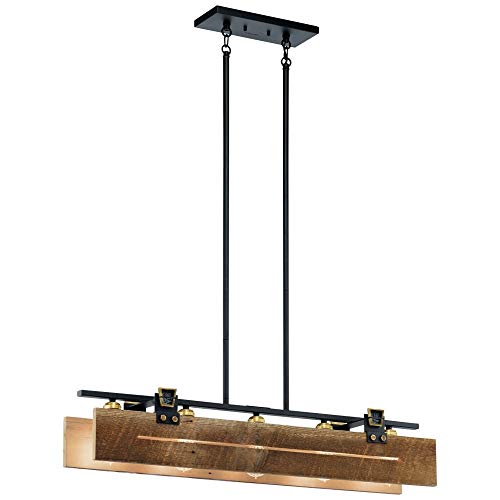 kichler-ridgewood-44180bkt-five-light-linear-chandelier-in-textured-black-40 image 4