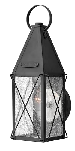 hinkley-york-traditional-one-light-wall-mount-lantern-black-finish image 5