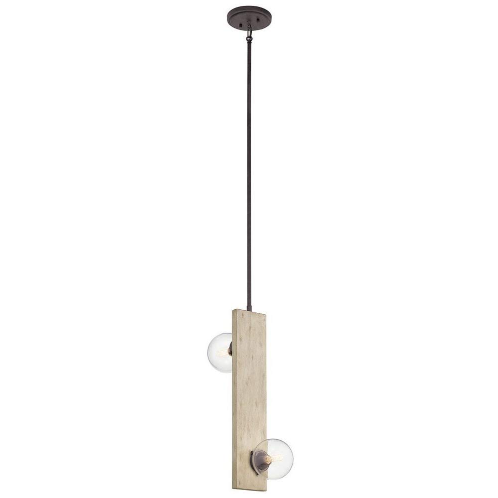 kichler-44297www-marquee-contemporary-two-light-pendant-in-bronze-dark-with-whit image 1