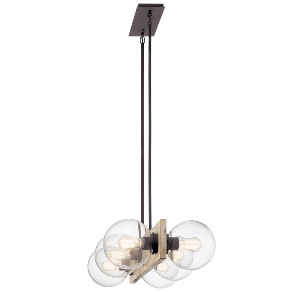 kichler-marquee-44296www-transitional-six-light-linear-chandelier-in-white-washe image 4