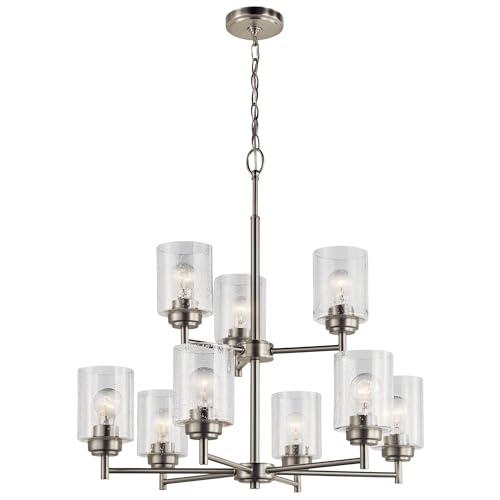 kichler-winslow-27-9-light-2-tier-chandelier-in-brushed-nickel-with-clear-seeded image 6