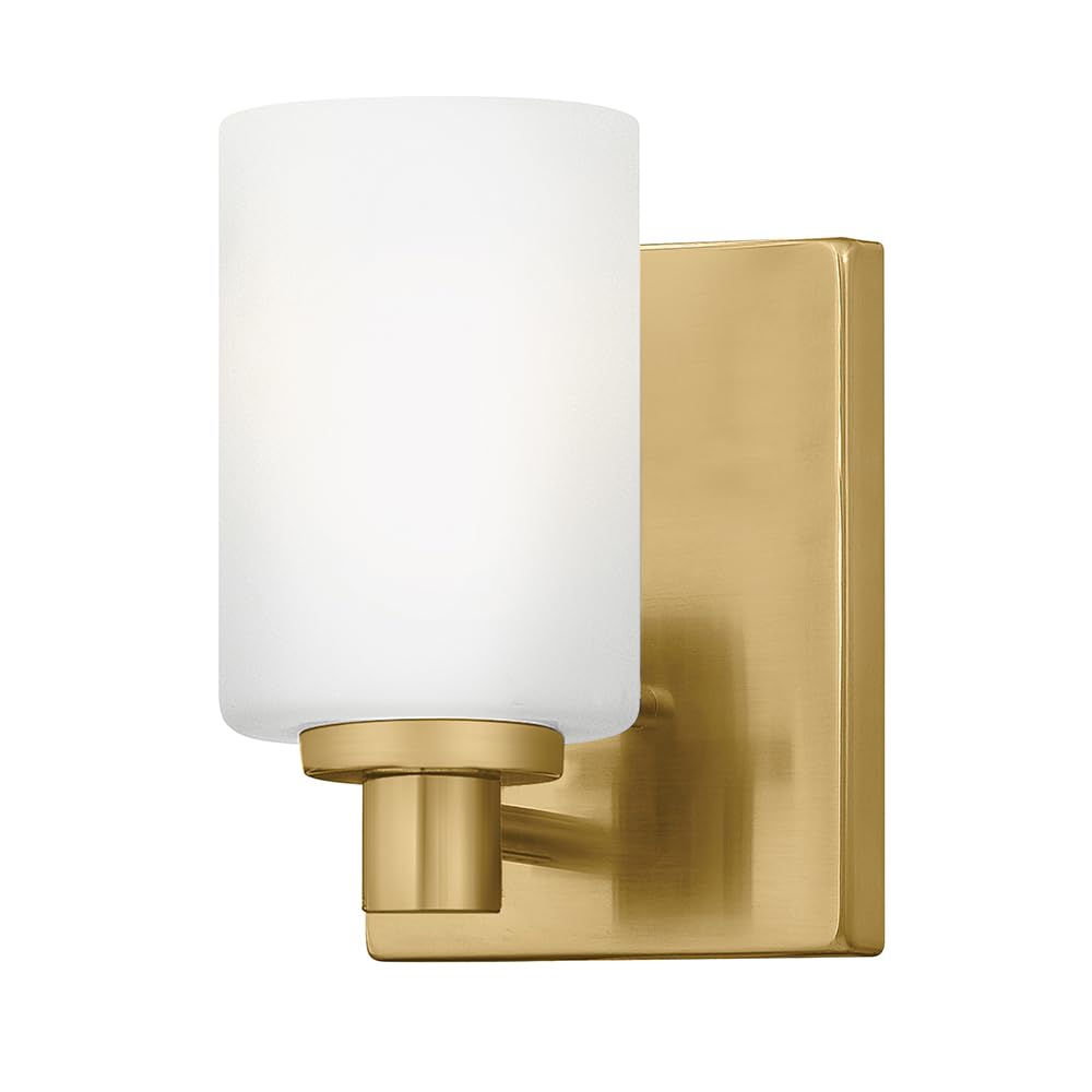 hinkley-karlie-small-single-light-sconce-lacquered-brass image 1