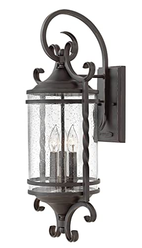 hinkley-casa-three-light-outdoor-wall-lantern-aluminum-olde-black-finish-clear-s image 3