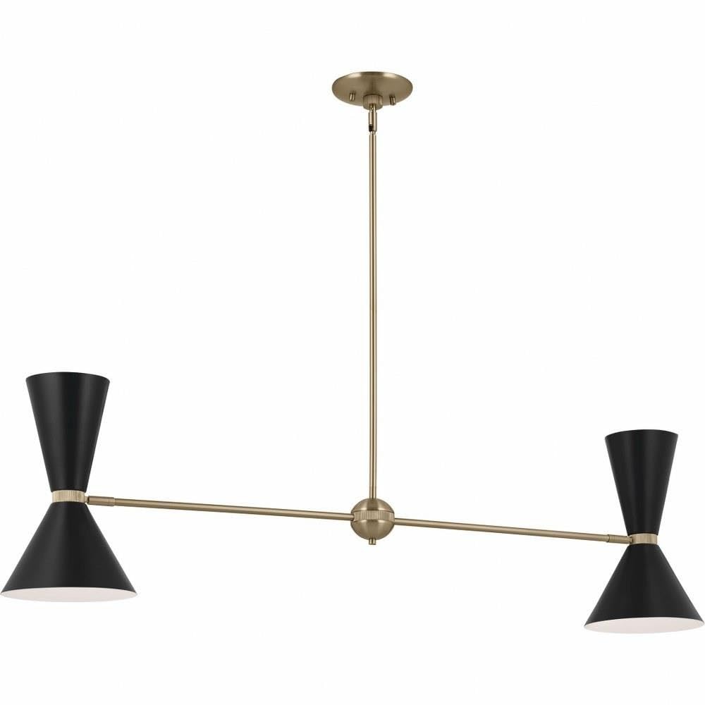 kichler-phix-4-light-linear-chandelier-champagne-bronze-black-48-x-8-75-x-13-5 image 1