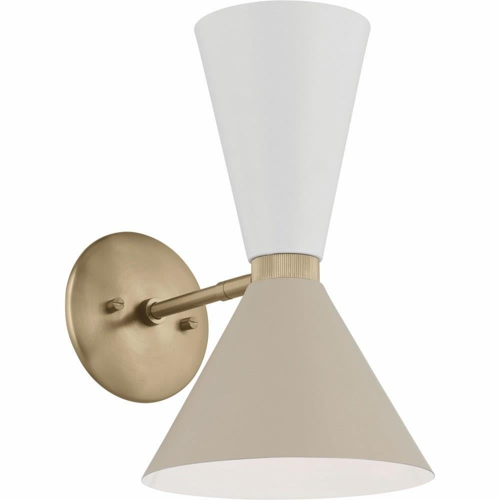 kichler-phix-2-light-wall-sconce-champagne-bronze-with-black-pivoting-shades-mod image 4