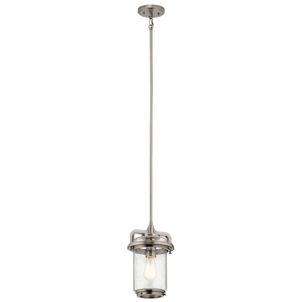 kichler-andover-collection-44210clp-one-light-mini-pendant-classic-pewter image 1