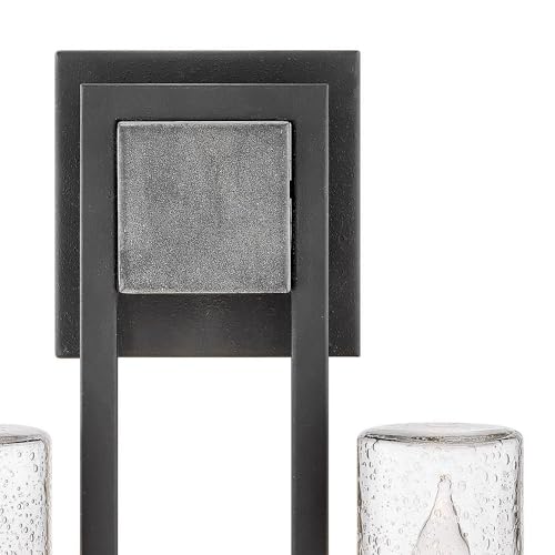 hinkley-sawyer-2-light-led-outdoor-wall-lantern-aged-zinc-distressed-black-clear image 8