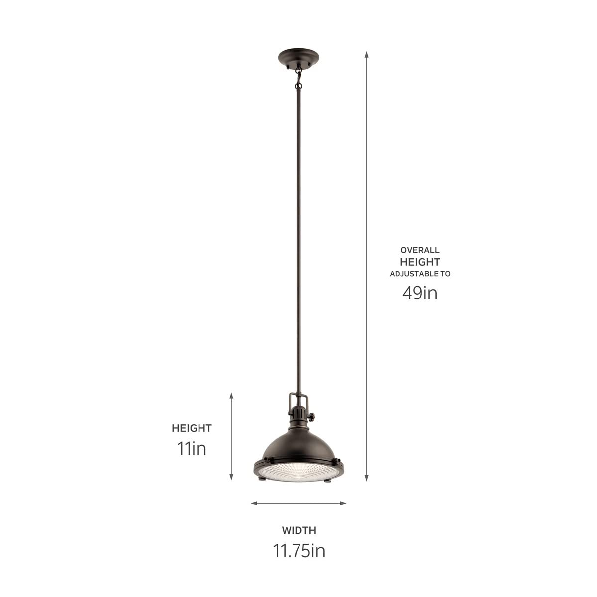 kichler-hatteras-bay-pendant-light-in-olde-bronze-with-clear-fresnel-lens-model- image 4