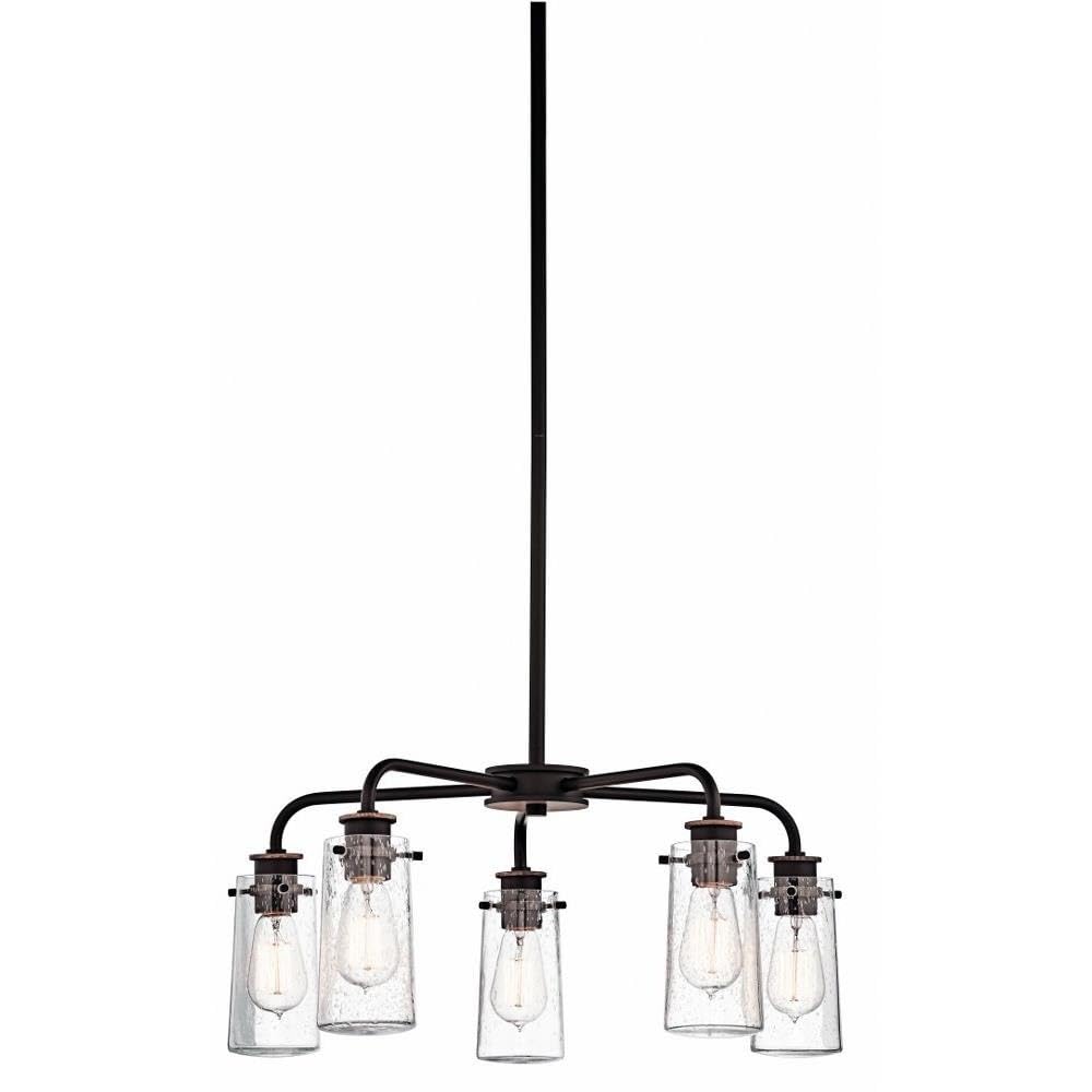 kichler-braelyn-6-light-linear-chandelier-in-olde-bronze-43059oz-with-seeded-gla image 7