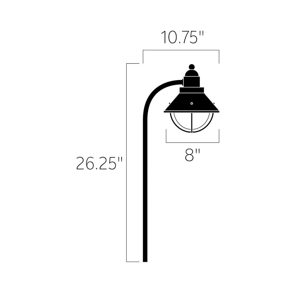 kichler-15239oz-seaside-path-spread-1-light-120v-olde-bronze image 2